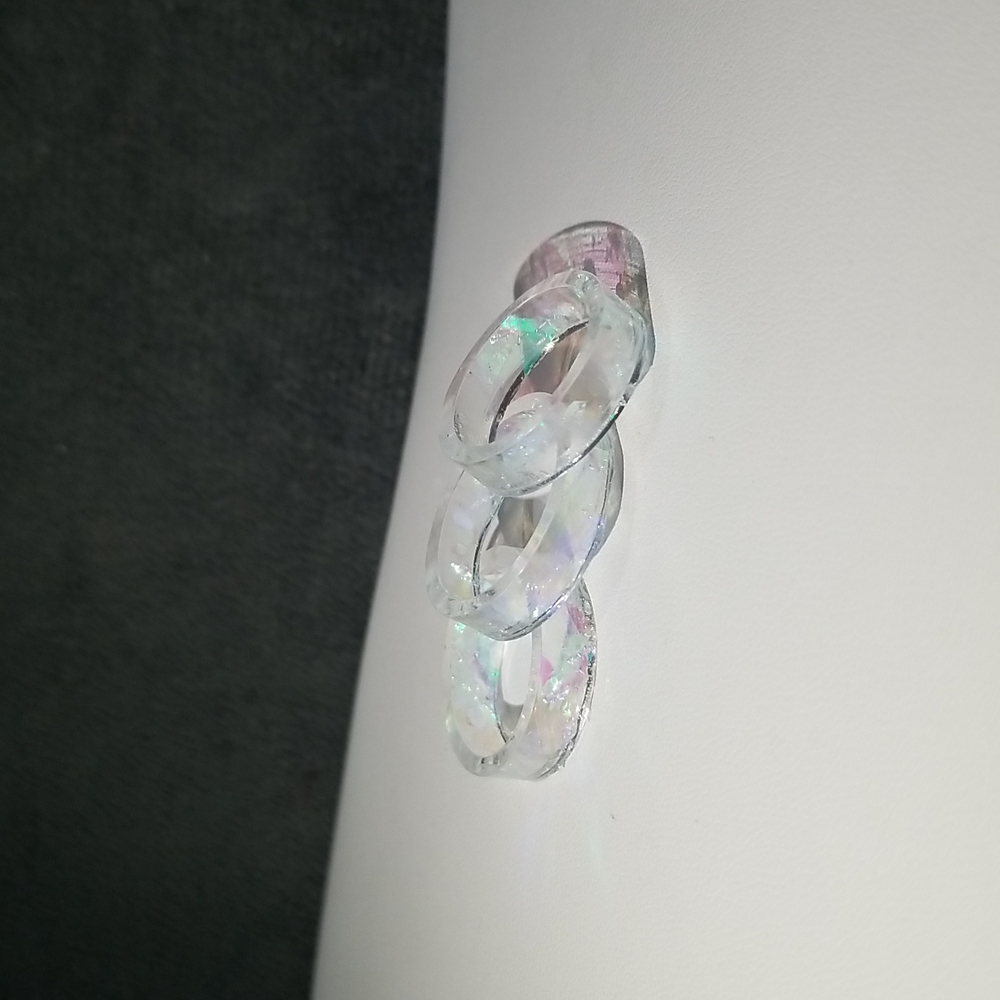 Clear Iridescent Ring